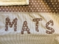 Preview: Kuscheldecke Taupe mit Name