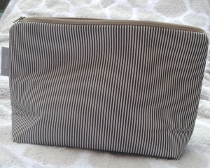 Preview: Windeltasche Westfalenstoffe Taupe/Grau