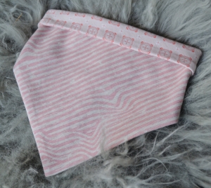Preview: Halstuch Jersey Rosa Streifen
