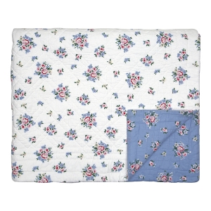 GreenGate Tagesdecke Nicoline dusty blue 140x220