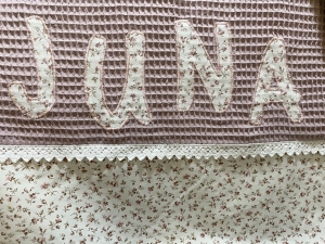 Preview: Kuscheldecke Westfalenstoff Blumenwiese/Waffelpique