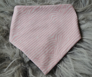Halstuch Jersey Rosa Streifen