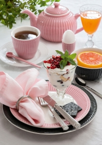 Preview: GreenGate Plate / Dinner Plate Alice Dusty Rose