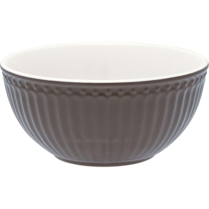 GreenGate Cereal Bowl Alice Dark Chocolate