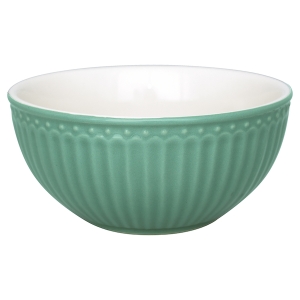 GreenGate Cereal Bowl Alice Dusty Green