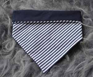 Halstuch Jersey Blau Streifen