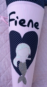Preview: Schultüte Meerjungfrau Blau/Rosa
