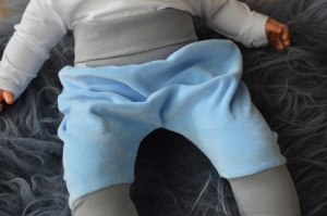Mitwachshose Pure Organic Blau Nicky