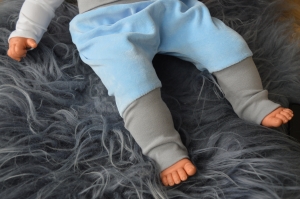 Preview: Mitwachshose Pure Organic Blau Nicky