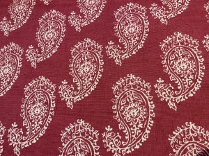 Dekostoff Paisley Brombeere