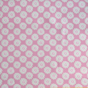 Dekostoff Daisy Pink