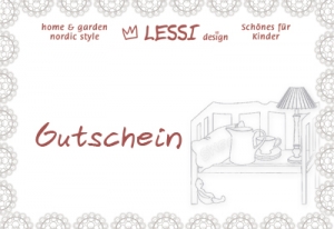 Geschenkgutschein LESSI design