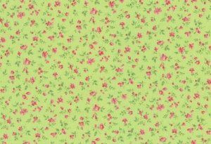 Westfalenstoffe Webstoff Wales grün mit kleinen Blumen