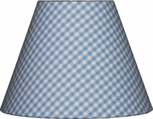 Lampenschirm karo klein hellblau M