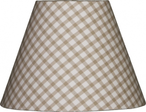 Lampenschirm karo klein beige M