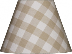 Lampenschirm karo groß beige M