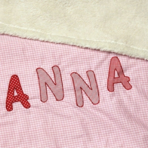 Preview: Kuscheldecke mit Name