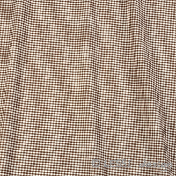 Stoff Vichy Karo braun medium