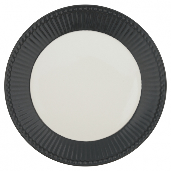 GreenGate Plate / Dinner Plate Alice Dark Grey