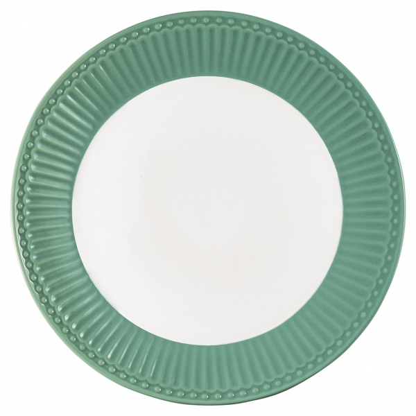 GreenGate Plate / Dinner Plate Alice Dusty Green