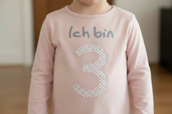 Geburtstags T-Shirt "Ich bin" Altrosa