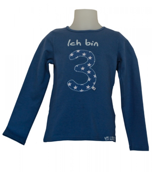 Geburtstags T-Shirt "Ich bin" blau