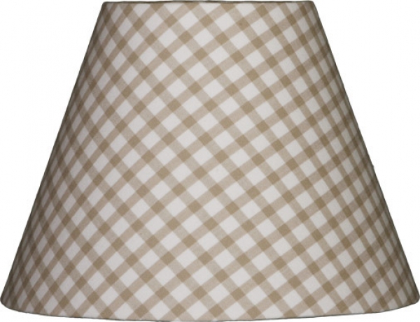 Lampenschirm karo klein beige M