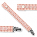 Schnullerband rosa Kronen