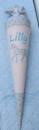 Schultüte Rosa/Blau mit Pferd Westfalenstoffe