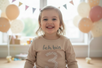Geburtstags T-Shirt "Ich bin" Altrosa