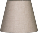 Lampenschirm uni beige leinenstruktur S